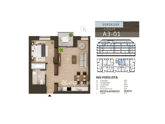 Eladó lakás Budapest XXIII. kerület, Soroksár 51 nm