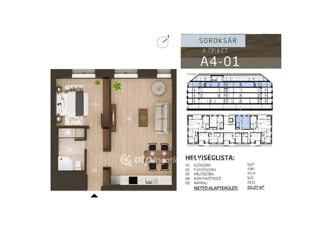 Eladó lakás Budapest XXIII. kerület, Soroksár 50 nm