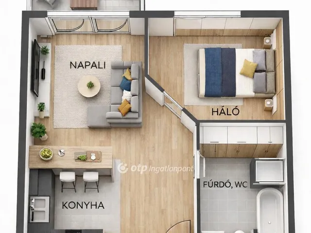 Eladó lakás Budapest III. kerület, Óbuda 39 nm