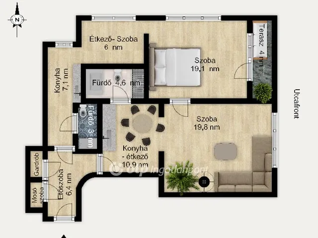 Eladó lakás Budapest I. kerület 79 nm