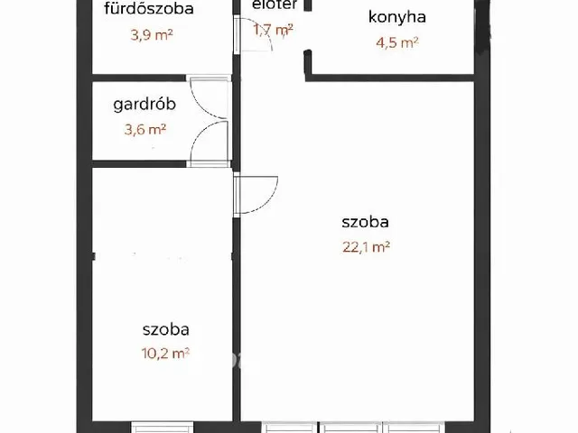 Eladó lakás Budapest XIV. kerület, Rákosfalva 46 nm