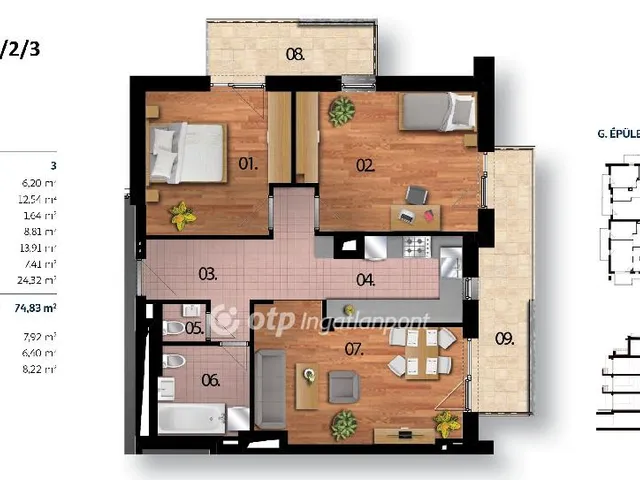 Eladó lakás Budapest XI. kerület 74 nm