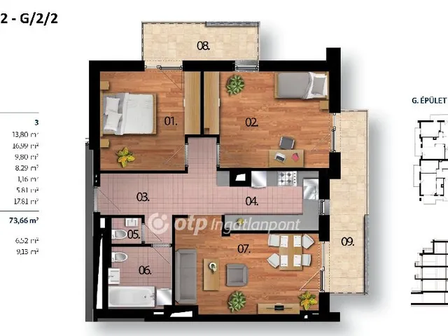 Eladó lakás Budapest XI. kerület 74 nm