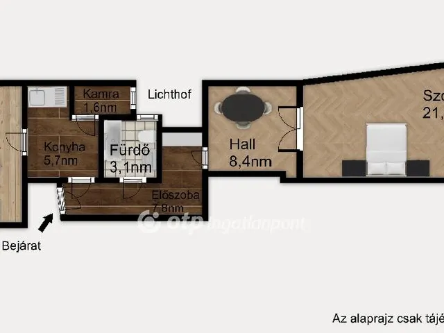 Eladó lakás Budapest VIII. kerület 51 nm