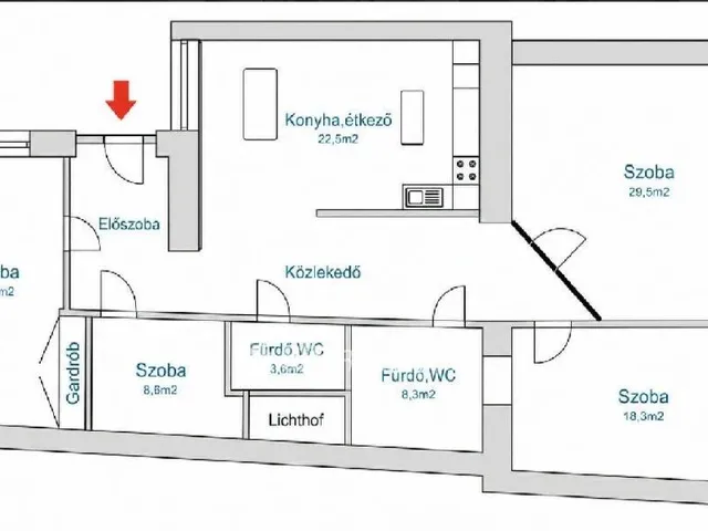Eladó lakás Budapest VI. kerület 113 nm