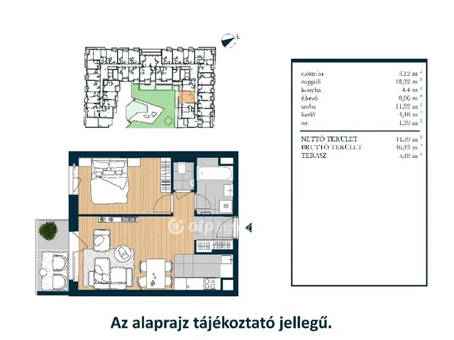 Eladó lakás Budapest XIII. kerület 44 nm