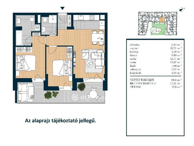Eladó lakás Budapest XIII. kerület 71 nm