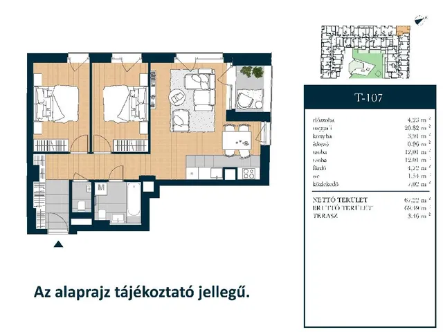 Eladó lakás Budapest XIII. kerület 69 nm