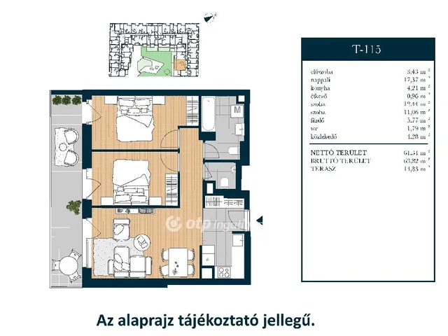 Eladó lakás Budapest XIII. kerület 63 nm