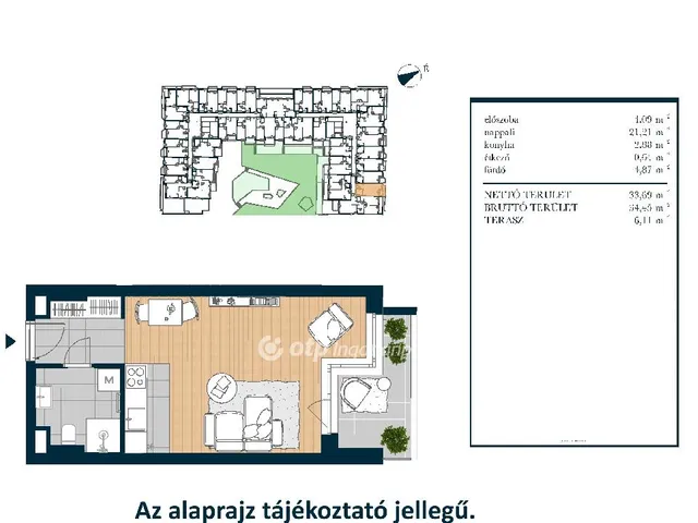 Eladó lakás Budapest XIII. kerület 34 nm