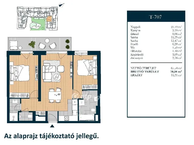 Eladó lakás Budapest XIII. kerület 70 nm