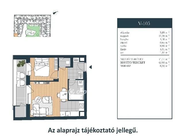 Eladó lakás Budapest XIII. kerület 42 nm