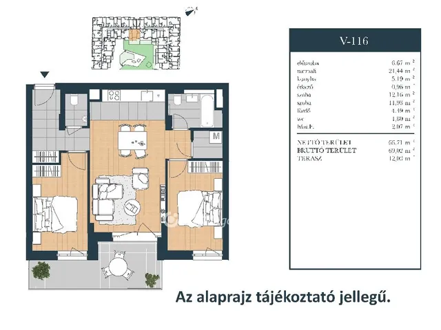 Eladó lakás Budapest XIII. kerület 69 nm