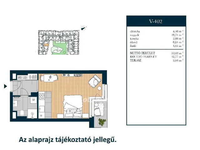 Eladó lakás Budapest XIII. kerület 32 nm
