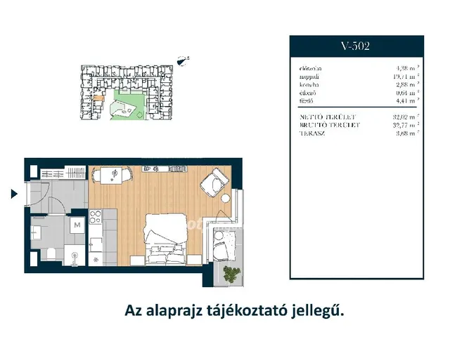 Eladó lakás Budapest XIII. kerület 32 nm