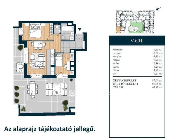 Eladó lakás Budapest XIII. kerület 60 nm