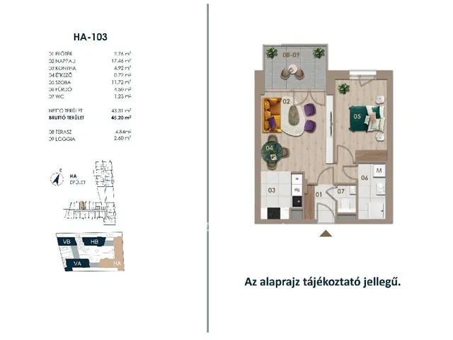 Eladó lakás Budapest III. kerület 45 nm