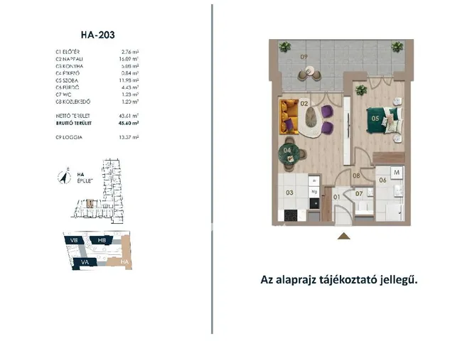 Eladó lakás Budapest III. kerület 45 nm