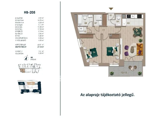 Eladó lakás Budapest III. kerület 67 nm