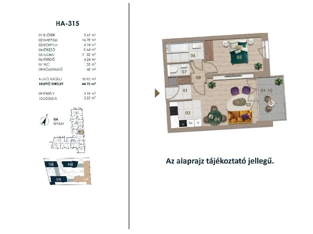 Eladó lakás Budapest III. kerület 44 nm