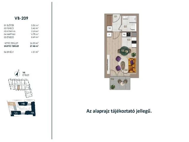Eladó lakás Budapest III. kerület 27 nm