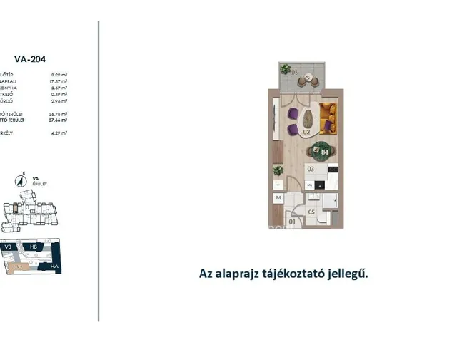 Eladó lakás Budapest III. kerület 27 nm