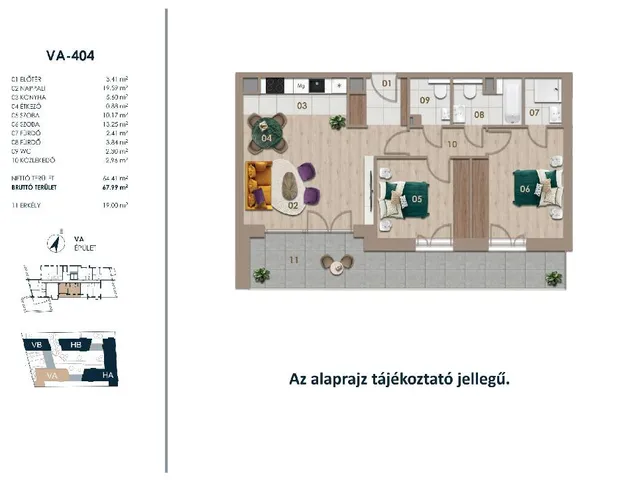 Eladó lakás Budapest III. kerület 67 nm