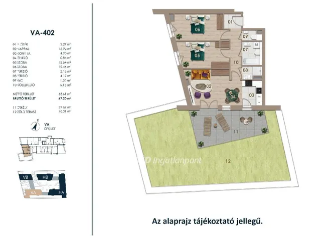 Eladó lakás Budapest III. kerület 67 nm