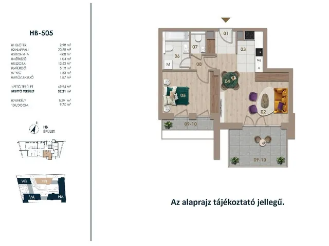 Eladó lakás Budapest III. kerület 52 nm