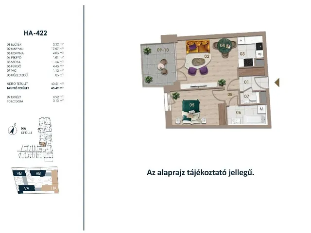 Eladó lakás Budapest III. kerület 45 nm