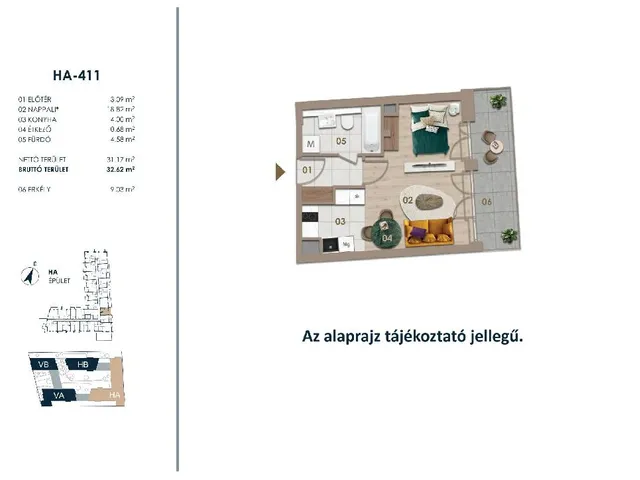 Eladó lakás Budapest III. kerület 32 nm