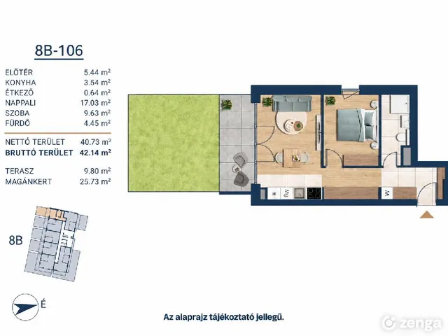 Eladó lakás Budapest III. kerület 42 nm