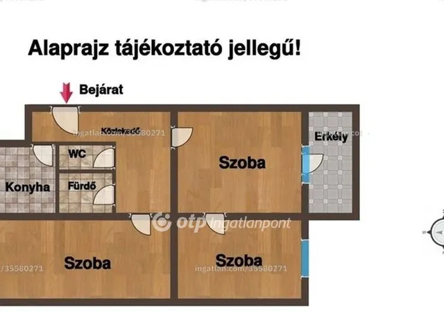 Eladó lakás Budapest VIII. kerület 64 nm