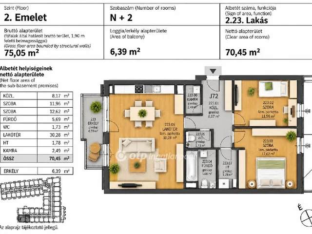 Eladó lakás Budapest XIII. kerület 75 nm
