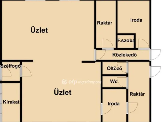Eladó kereskedelmi és ipari ingatlan Debrecen, Belváros 100 nm