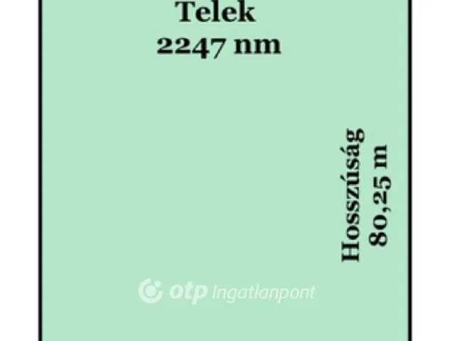 Eladó telek Debrecen 2247 nm