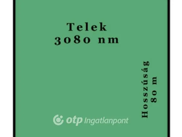 Eladó telek Debrecen, Pallag 3080 nm