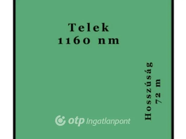 Eladó telek Mikepércs 1160 nm