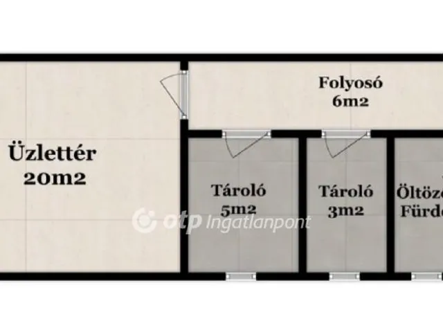 Kiadó kereskedelmi és ipari ingatlan Debrecen, Belváros 39 nm