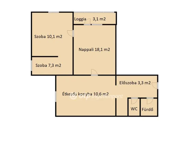 Eladó lakás Debrecen, Tócóskert 63 nm