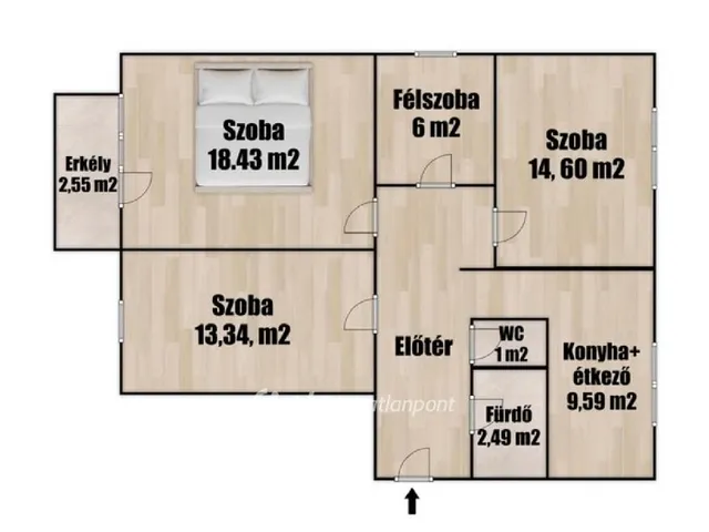 Eladó lakás Debrecen, Tócóskert 79 nm
