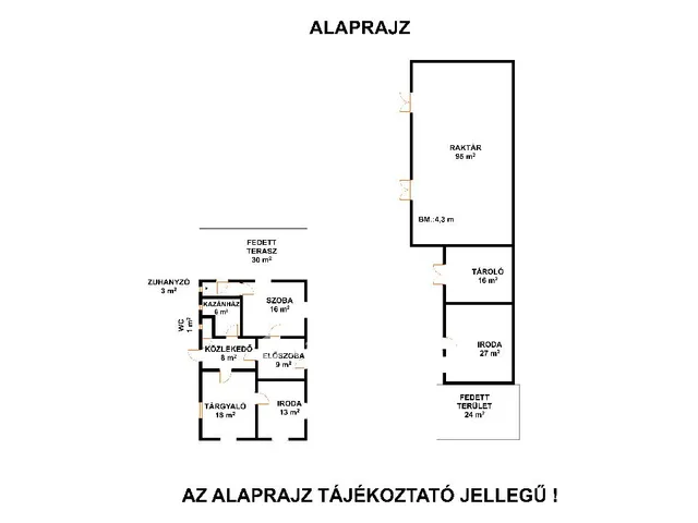 Eladó kereskedelmi és ipari ingatlan Berettyóújfalu 117 nm