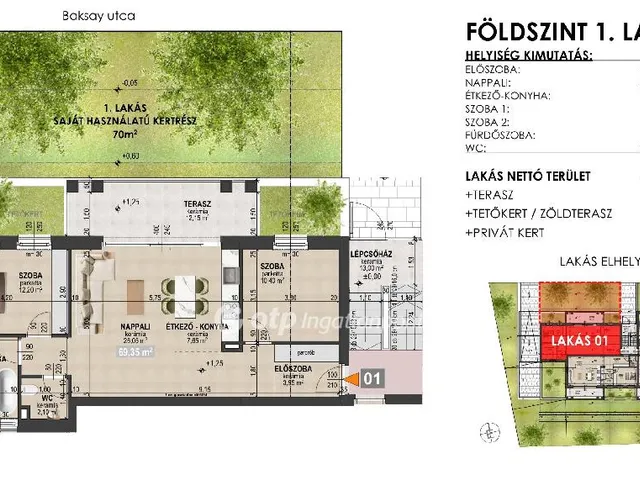 Eladó lakás Debrecen, Nagyerdőalja 70 nm
