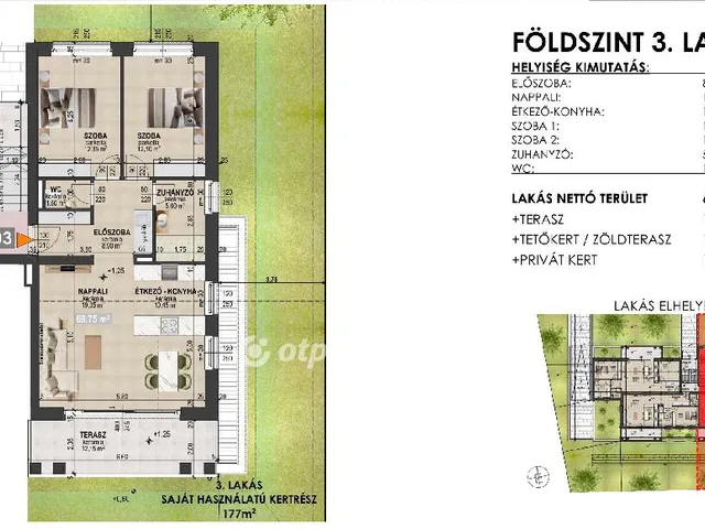 Eladó lakás Debrecen 70 nm