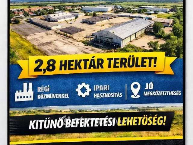 Eladó kereskedelmi és ipari ingatlan Nyírlugos 1700 nm