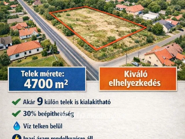 Eladó kereskedelmi és ipari ingatlan Hajdúsámson 4700 nm