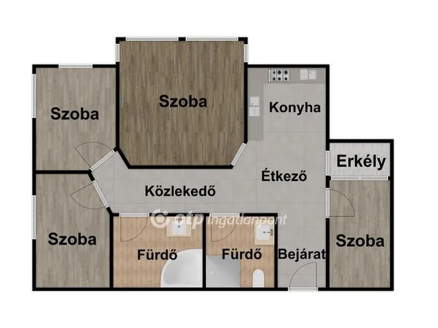 Kiadó lakás Debrecen, Vargakert 90 nm