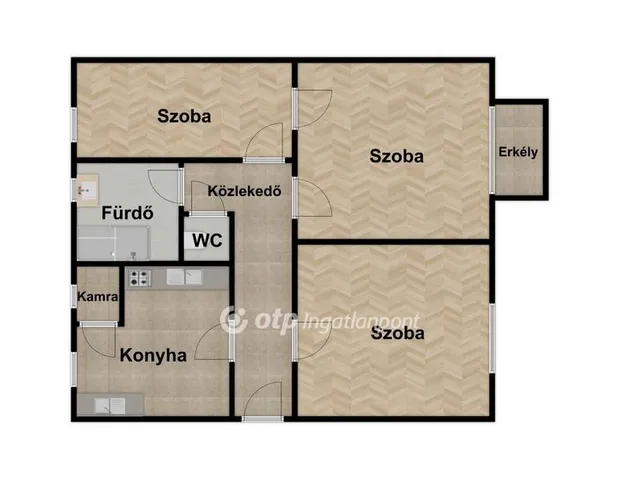 Kiadó lakás Debrecen, Nagyerdő 74 nm