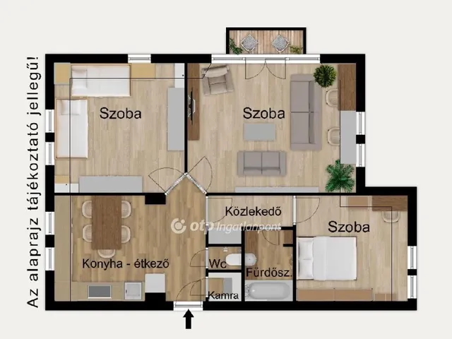 Eladó lakás Debrecen, Wesselényi-lakótelep 82 nm