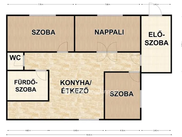 Eladó ház Berettyóújfalu 72 nm